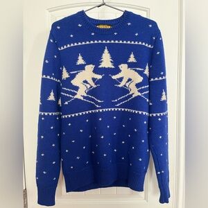 Ralph Lauren Vintage Polar Bears Skiing Wool Sweater 💙RARE💙